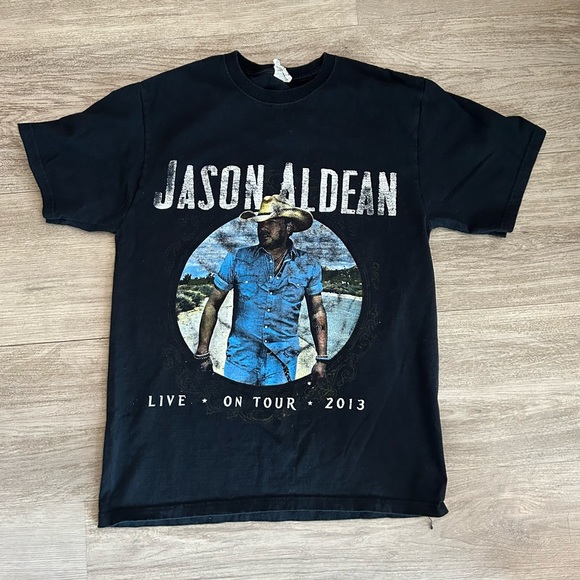 Jerzees Tops - Jason Aldean 2013 Concert Tour T-shirt Size Medium